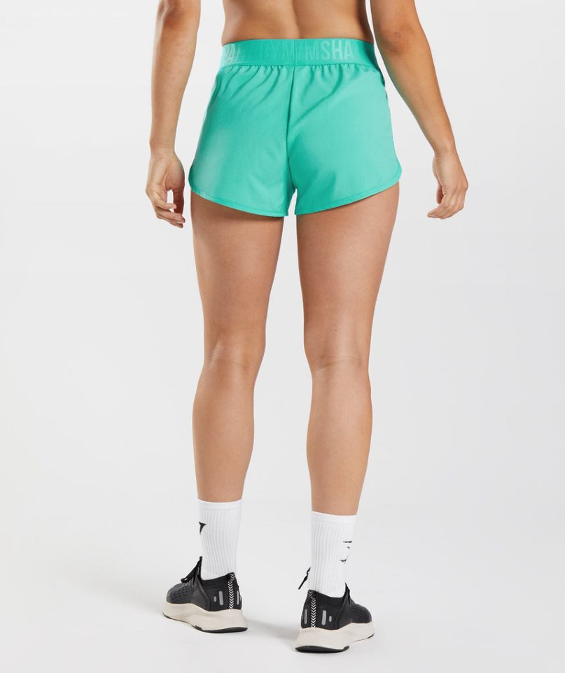 Women's Gymshark Training Loose Fit Shorts Turquoise | CA 87A356